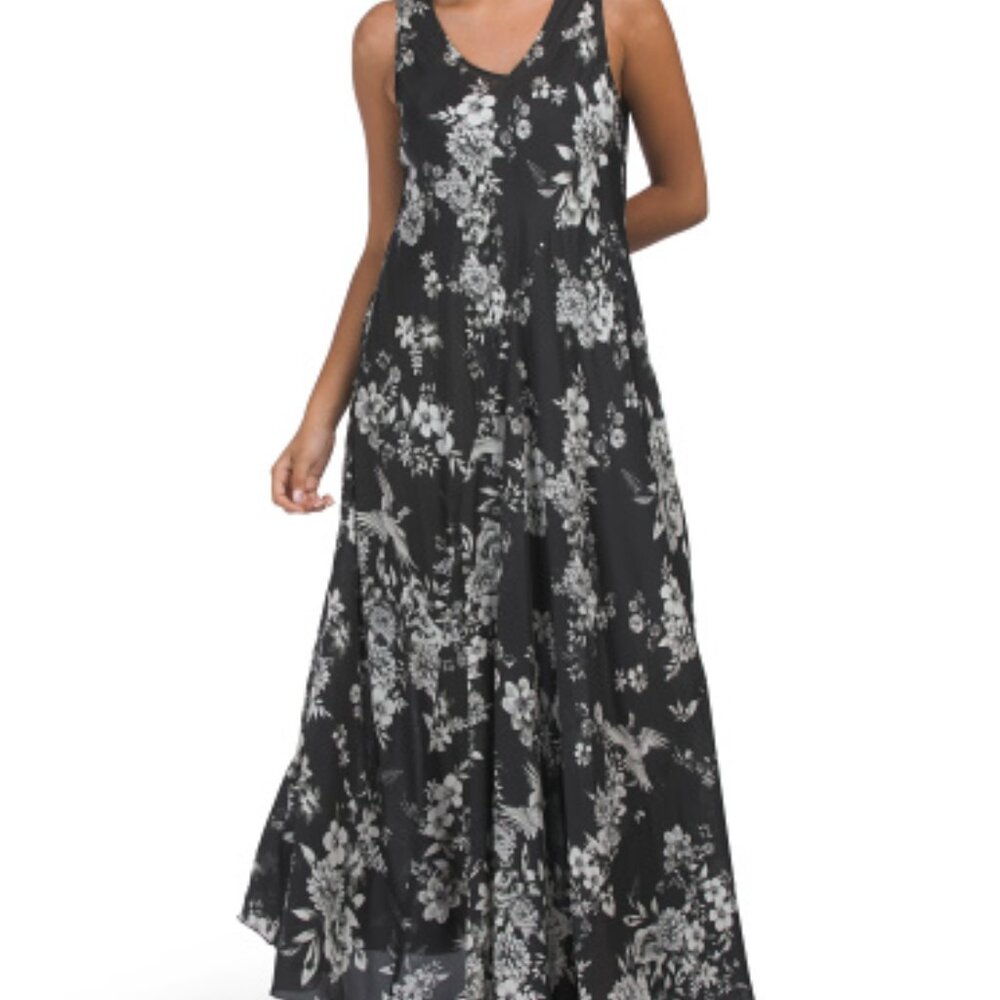 NWT JOHNNY WAS Dreamer Silk Bias Dress